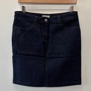 Eileen Fisher Dark Blue Denim Pencil Skirt